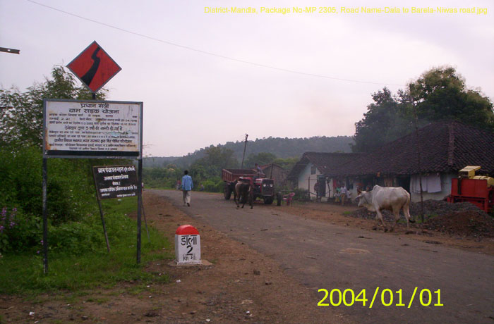 District-Mandla, Package No-MP 2305, Road Name-Dala to Barela-Niwas road